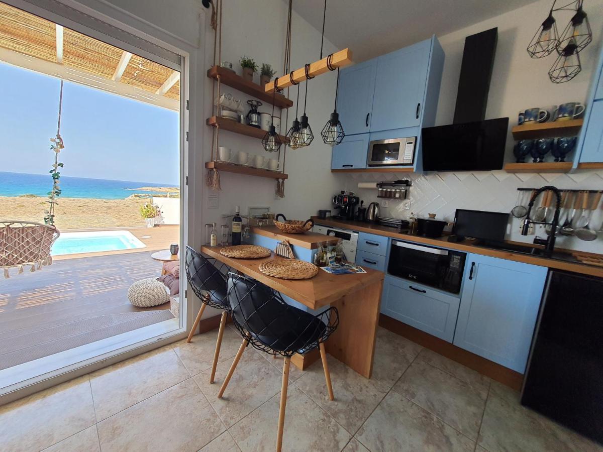 Tramonto Luxury Villa No1- Breathtaking Sunset View Foiníkion エクステリア 写真