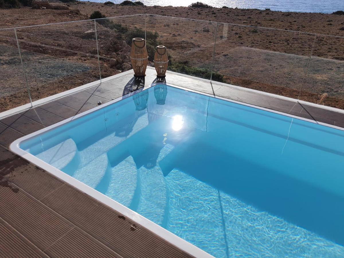 Tramonto Luxury Villa No1- Breathtaking Sunset View Foiníkion エクステリア 写真