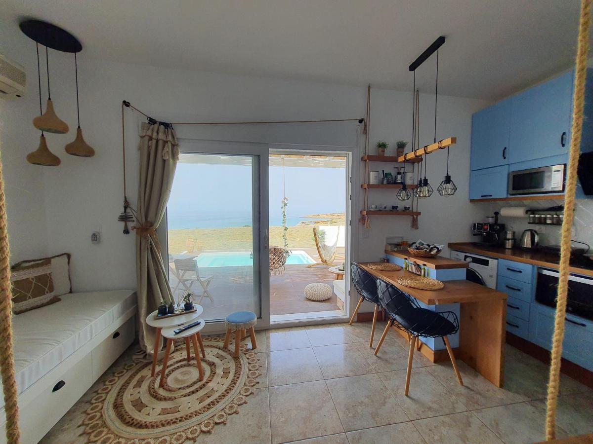 Tramonto Luxury Villa No1- Breathtaking Sunset View Foiníkion エクステリア 写真