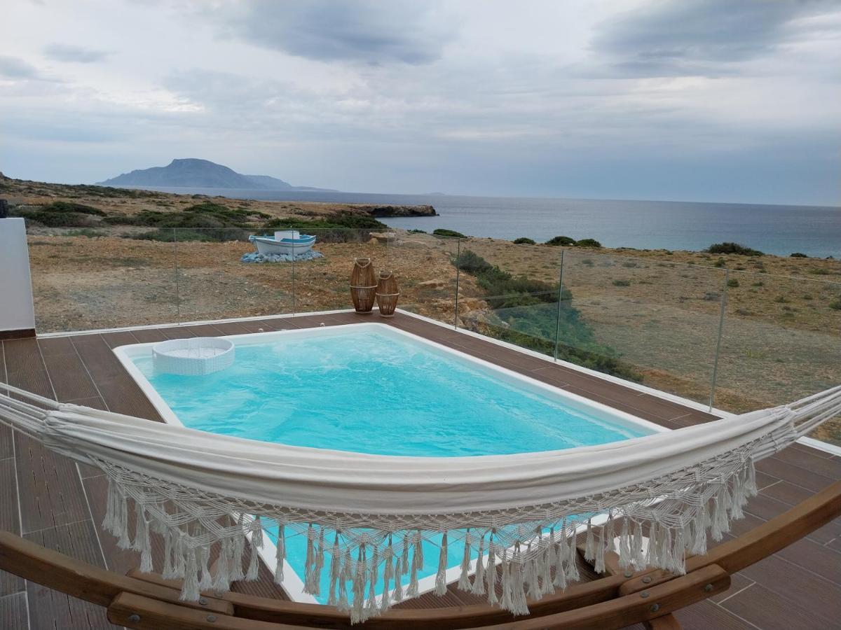 Tramonto Luxury Villa No1- Breathtaking Sunset View Foiníkion エクステリア 写真