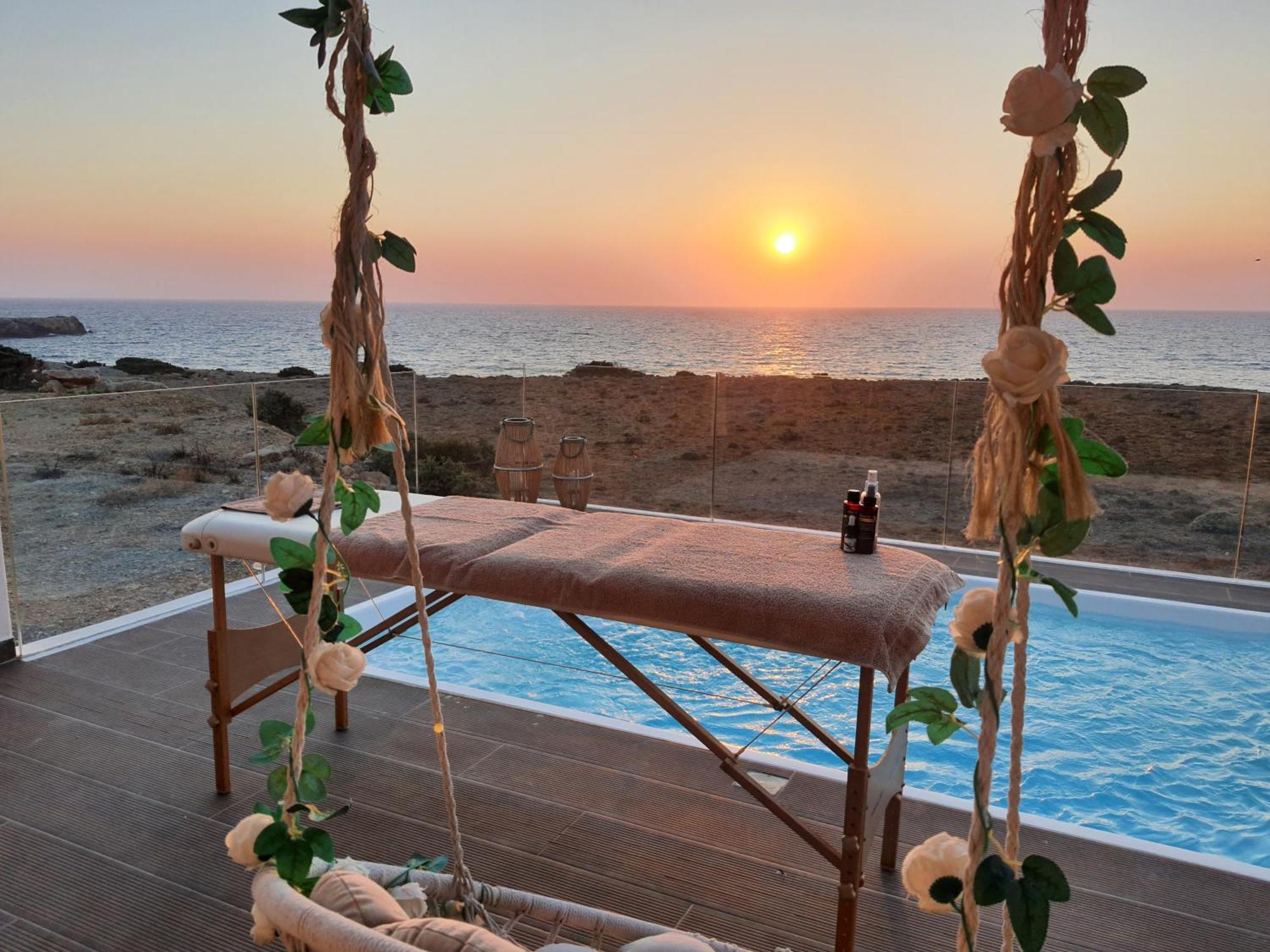 Tramonto Luxury Villa No1- Breathtaking Sunset View Foiníkion エクステリア 写真